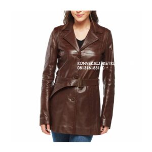 jaket kulit blazer wanita