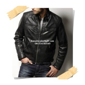 jaket kulit massimo dutti